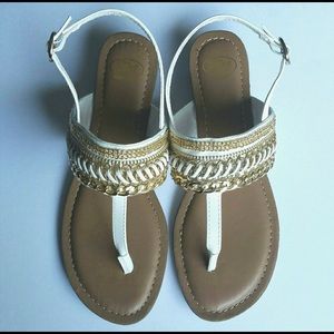 Lind Embellished Thong Sandals Size 8